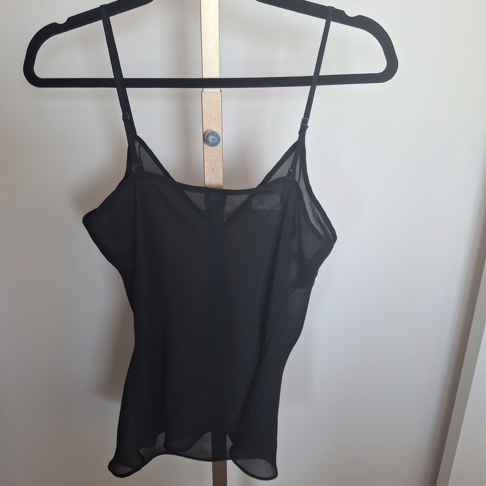 Nicole by Nicole Miller Black Sheer‎ Camisole - Picture 5 of 5